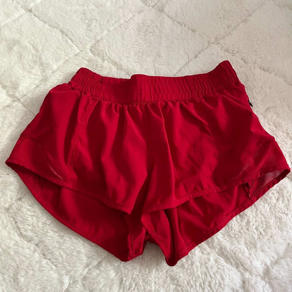 Red Women's Athletic Shorts